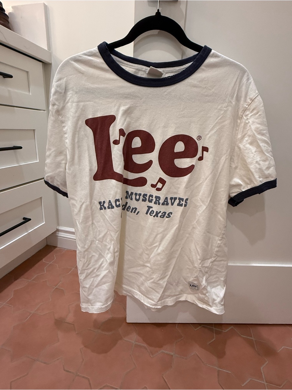 Lee Kacey Musgraves Ringer Tee with Navy Trim